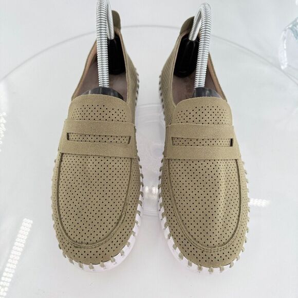 Ilse Jacobsen Womens Tulip Platform Slip On Shoe Size 38 8 Olive Green Loafer - Picture 5 of 14